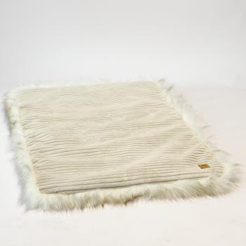 Preview: Hundedecke mit Kunstfell FiouStar Cord Cream